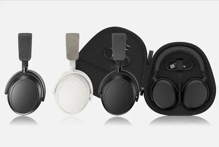 Audífonos Inalámbricos Originales MOMENTUM 4 con ANC, 60 Horas de Batería, Bluetooth 5.2, Plegables, con Pausa Inteligente, Color Negro para Oficina