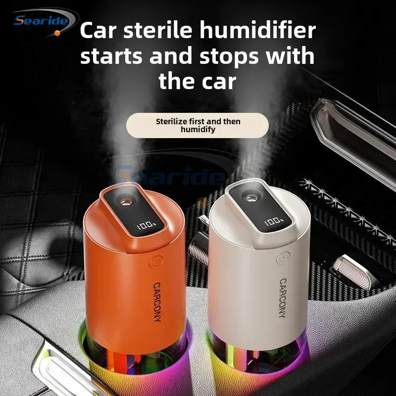 Humidificador purificador de aire para coche con difusor de aromas inalámbrico