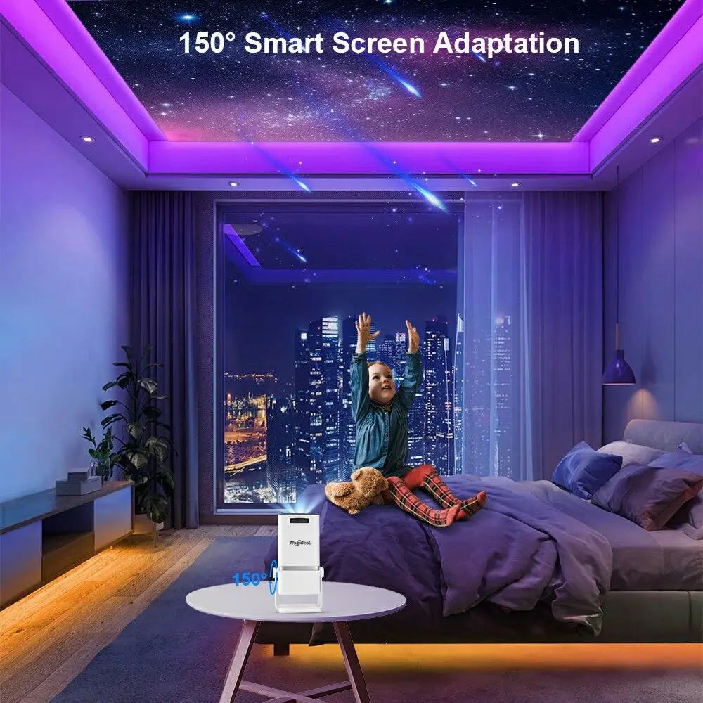 Mini Proyector ThundeaL TD80W Full HD 1080P 4K Android WiFi, Cine en Casa, Reuniones, Videos, Películas, Proyector Portátil TD80 PK HY320