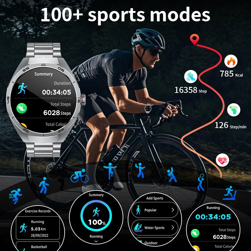 Reloj Inteligente 2 en 1 con Auriculares NFC Deportivo