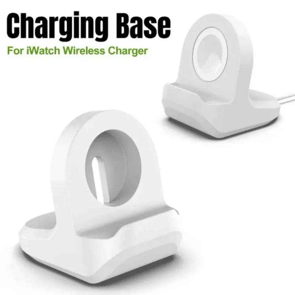 Base de Carga de Silicona Estable para Apple Watch Series 1-10 Ultra 2, Sin Necesidad de Ensamblaje, Cargador de Escritorio para Hogar, Dormitorio u Oficina