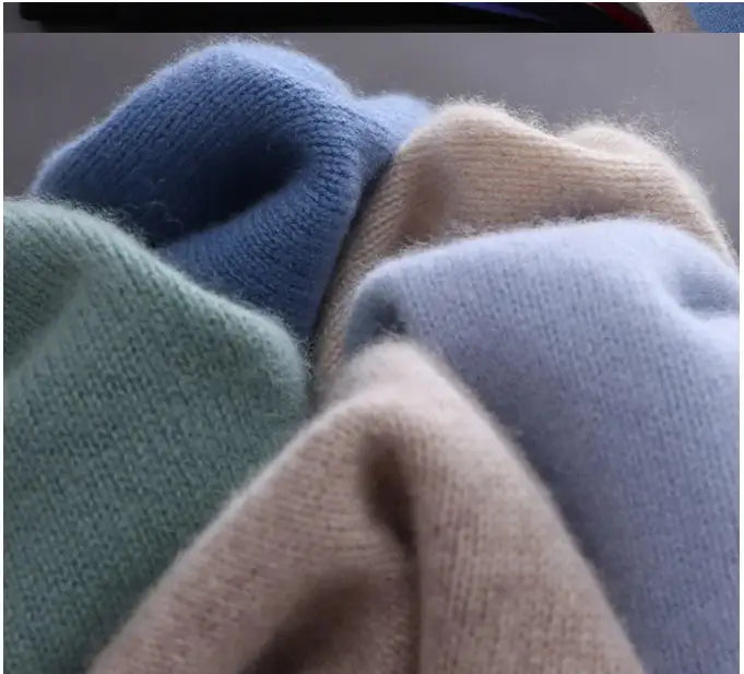 Suéter de Punto con Cuello Redondo para Hombre - Holgado, Otoño Invierno