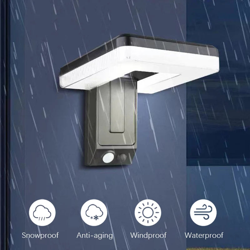 Lámpara Solar de Jardín LED con Sensor de Movimiento