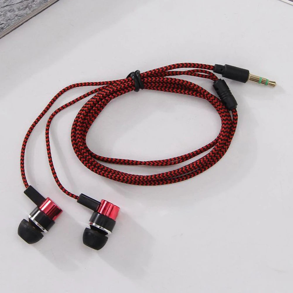 Experimente graves potentes con auriculares internos con cable, auriculares estéreo de 3,5 mm para dispositivos móviles, diseño con aislamiento de ruido