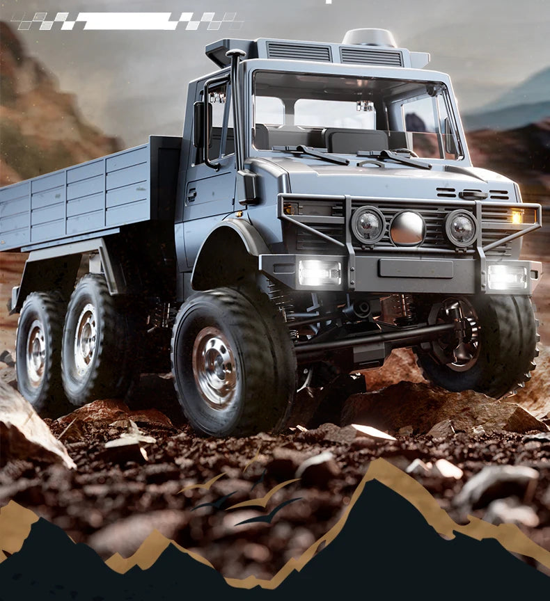 C8823 6WD RC coche 1/18 todoterreno vehículo de Control remoto 2,4G alta velocidad escalada transporte rescate oruga modelo juguetes para niños