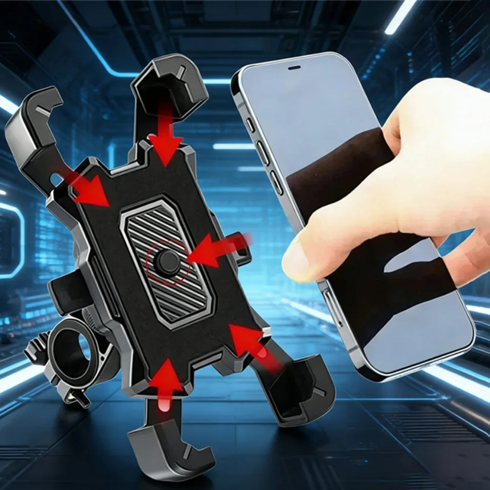 Soporte para Teléfono de Bicicleta 360 °   Soporte Giratorio Eléctrico para iPhone y Xiaomi, para Bicicleta de Montaña, Motocicleta, Antideslizante, para Ciclismo