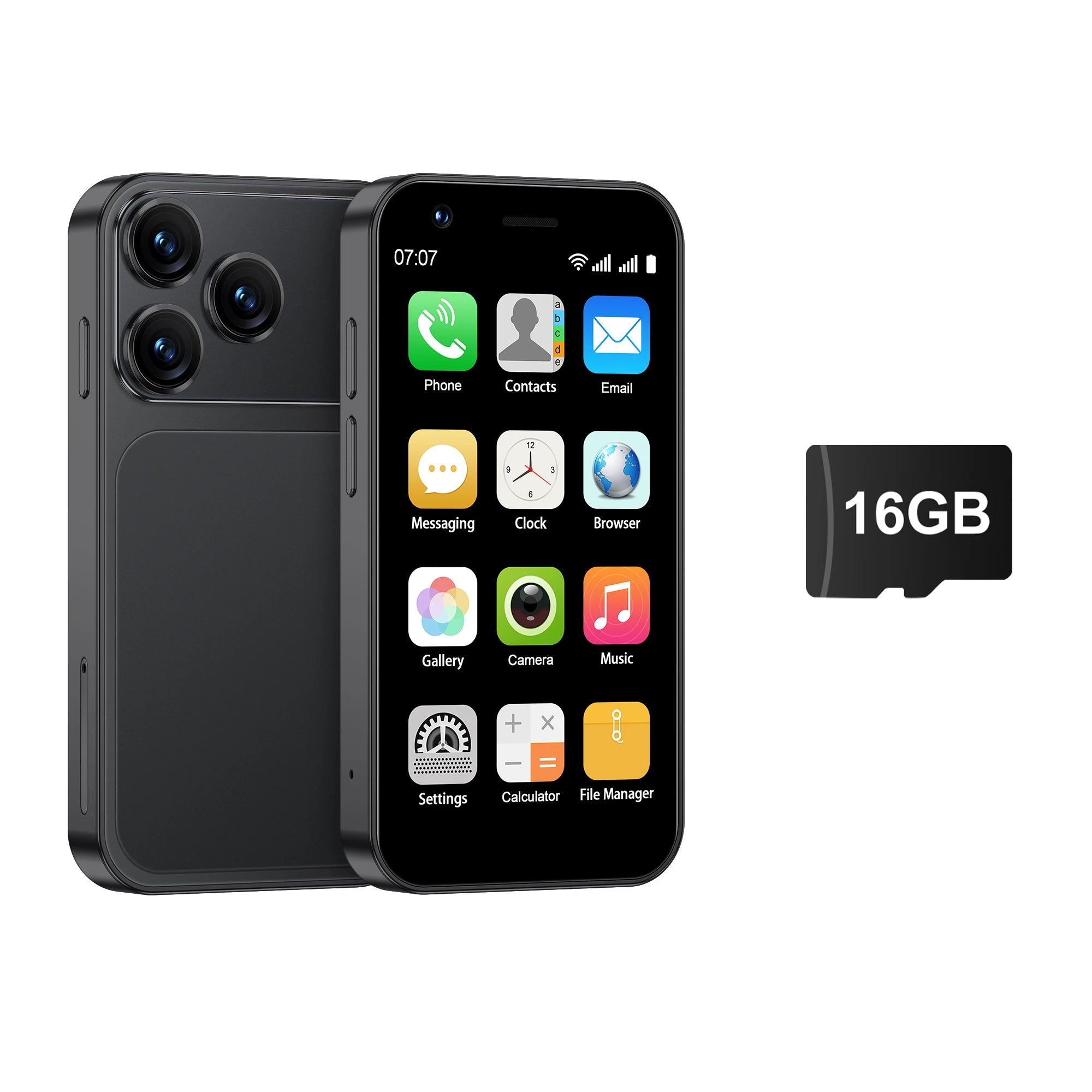 SERVO 18SE Mini Smartphone, pantalla HD de 3,0 pulgadas, 3G WCDMA, 2GB + 16GB, GPS Android, teléfono móvil pequeño, modo de reposo Dual SIM, Play Store