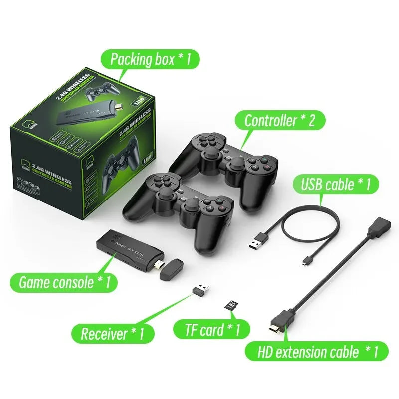 Consola retro M8 TV con mando inalámbrico 2.4G y 20000 juegos