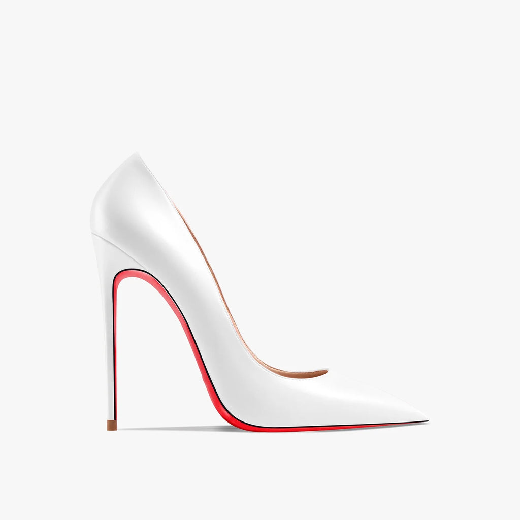 Zapatos de Tacón Alto de Punta Fina para Mujer – Cuero Mate