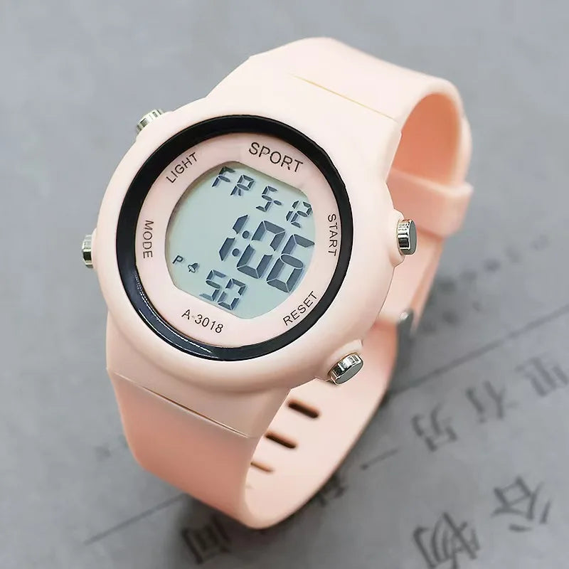 Nuevo reloj 3D con orejas de gato para niños, relojes electrónicos deportivos para niñas y niños, reloj de pulsera Digital LED luminoso resistente al agua para estudiantes, regalos