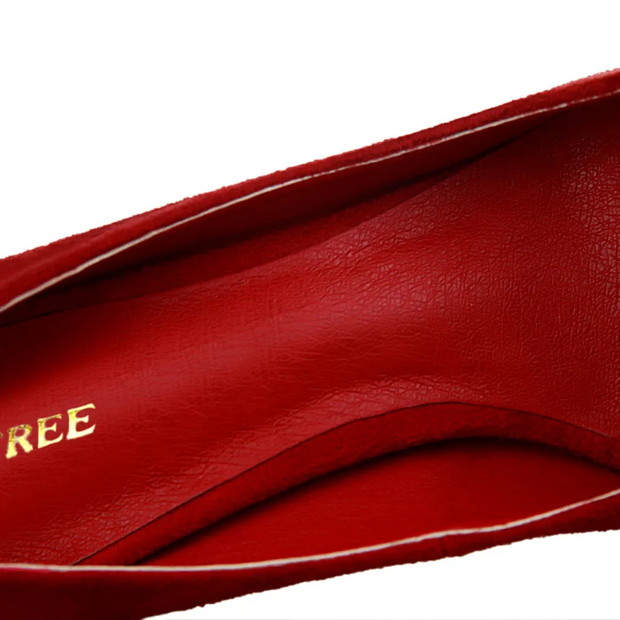 Zapatos de Tacón Alto 9cm para Mujer - Gamuza, Tallas Grandes
