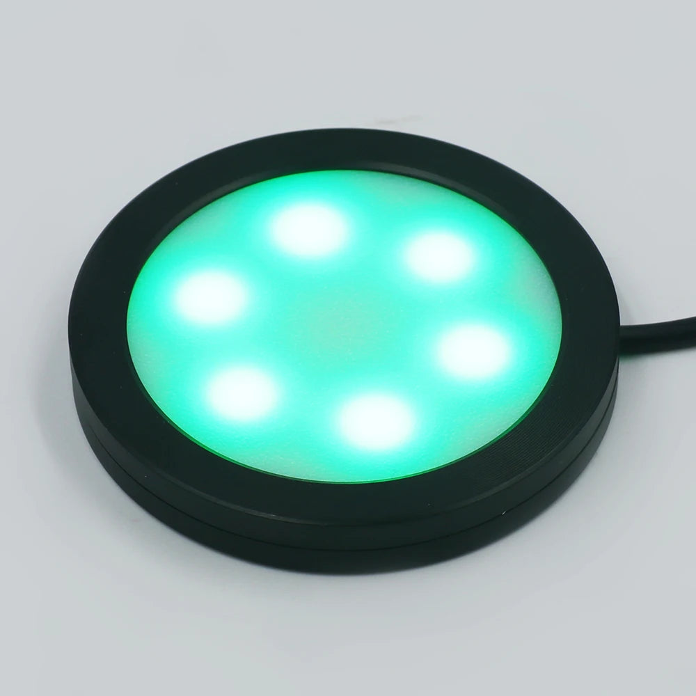 Luz RGB remota de 24 teclas para debajo de gabinete, interruptor USB de 5V, Kit de 1 2 4 6 luces, lámpara delgada para vitrina de cocina, acento de escritorio para Bar en casa