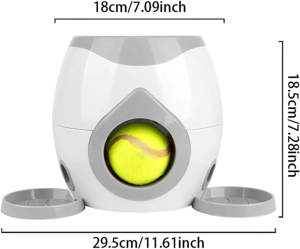 Lanzador Automático de Pelotas para Perros, Máquina Interactiva de Lanzamiento para Interiores y Exteriores, Juguete de Entrenamiento para Mascotas con Estimulación Mental