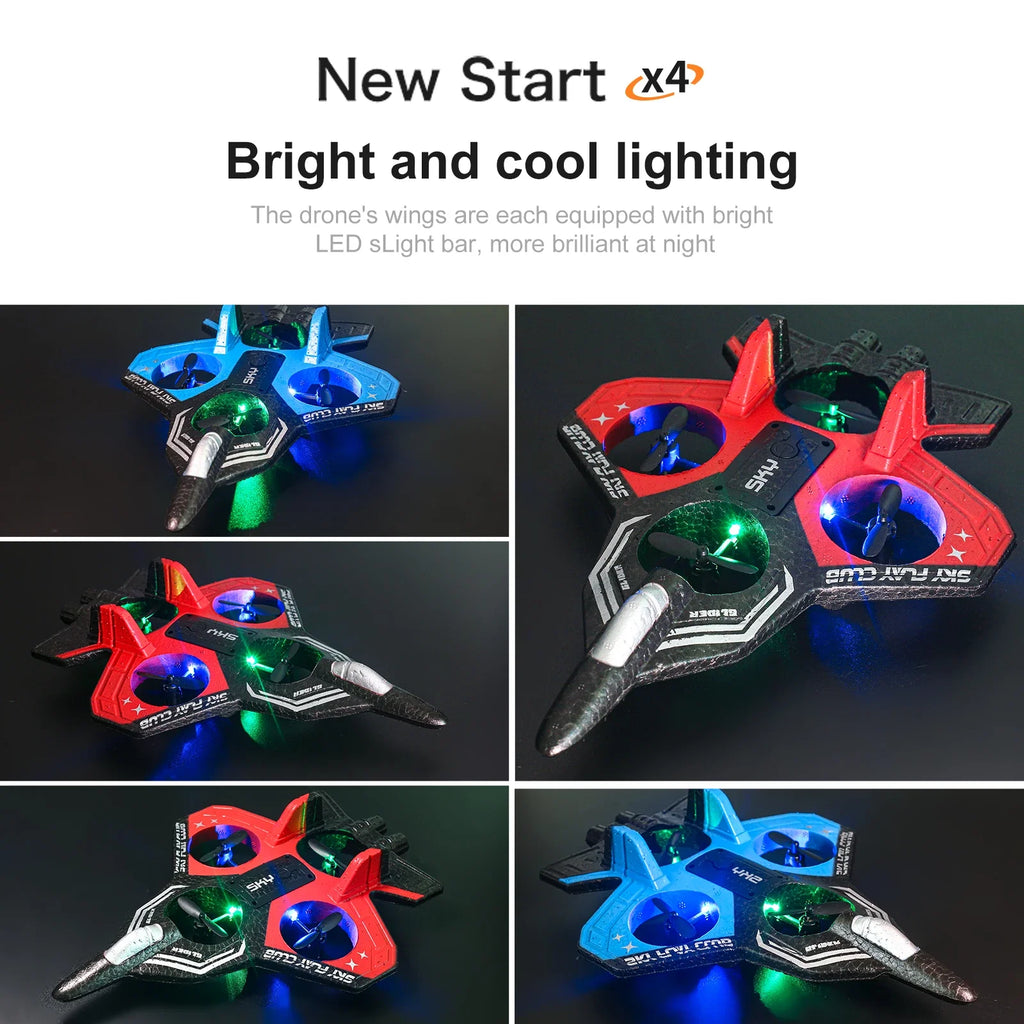 Dron RC Planeador YP3 con Luces LED y Control Remoto 2.4G