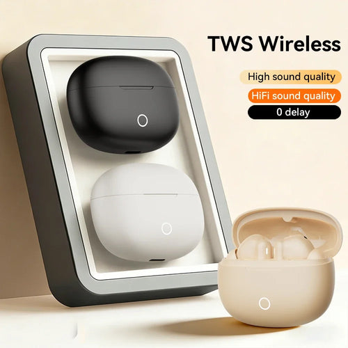 Auriculares TWS Bluetooth 5.3 con Cancelación de Ruido y Micrófono