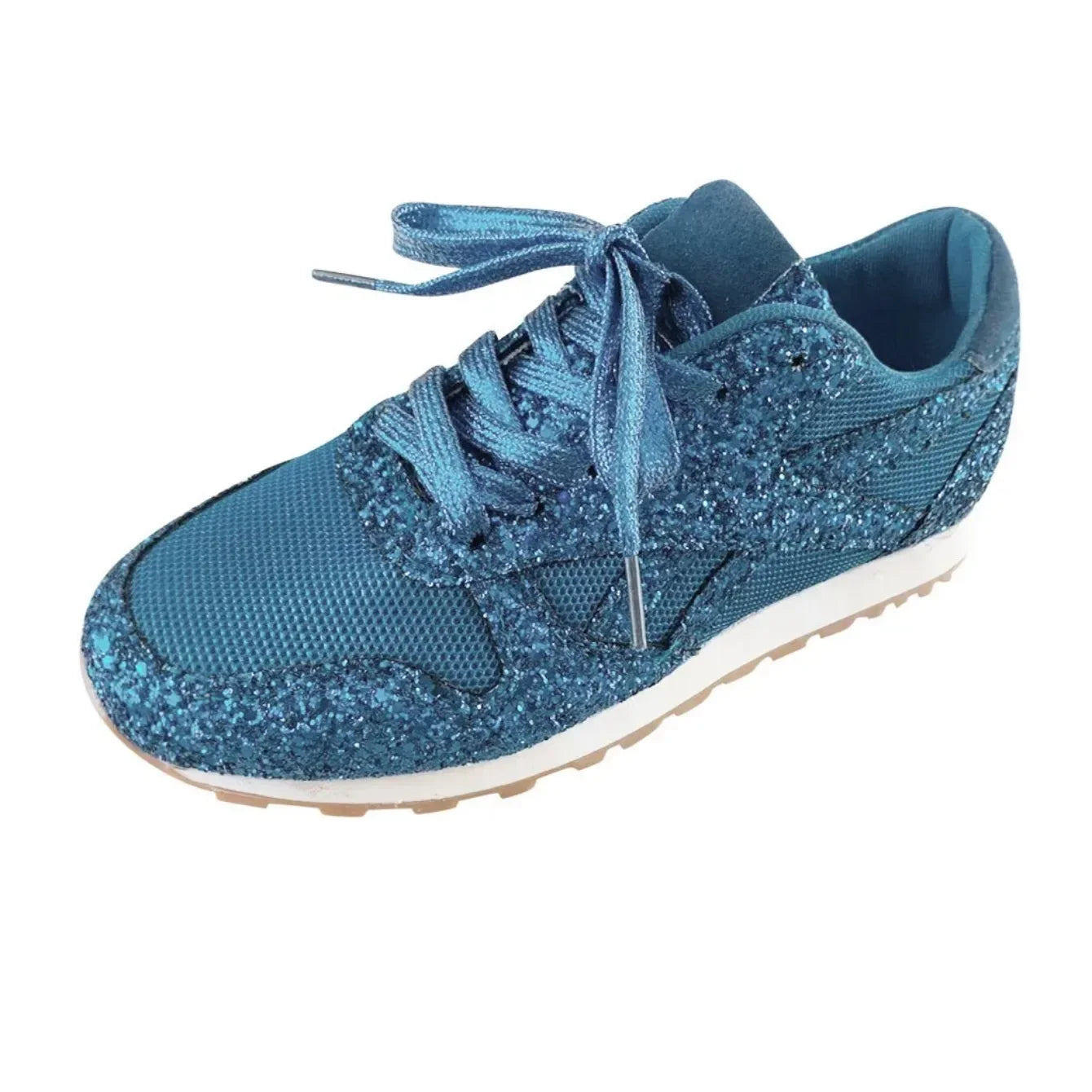 2025 nuevas zapatillas planas para mujer, zapatos vulcanizados ostentosos informales, zapatos de malla con cordones para mujer, zapatos de plataforma de talla grande a la moda para exteriores para mujer