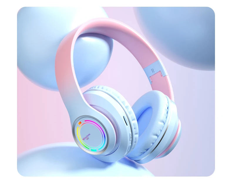 Auriculares Bluetooth Infantiles con Luces LED y Micrófono