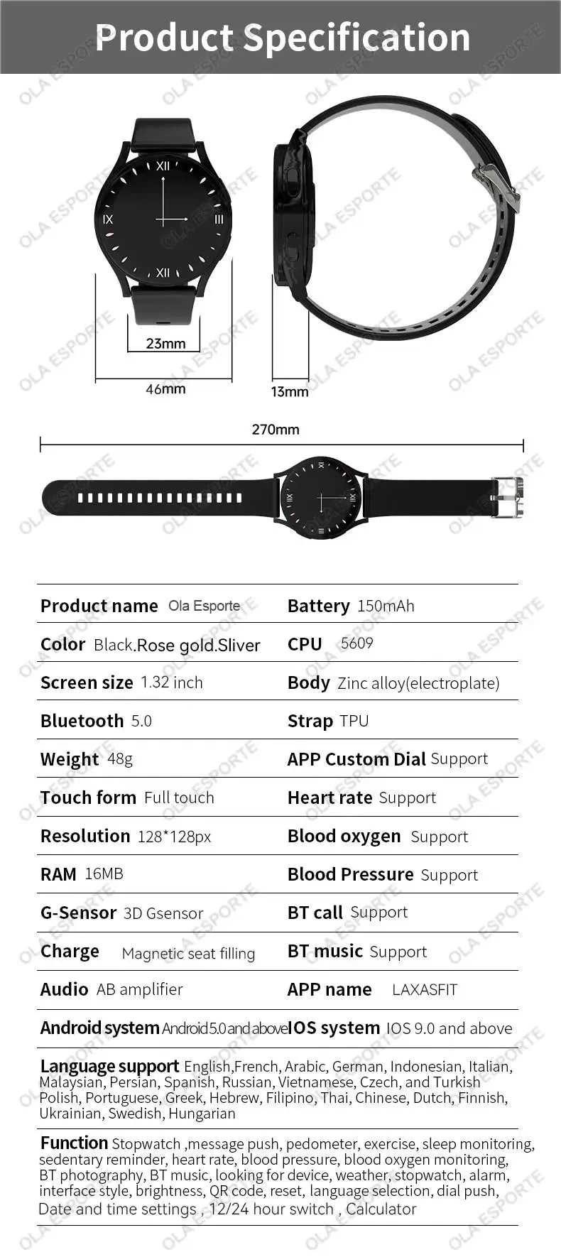 Pro nuevas mujeres delicadeza Bluetooth llamada reloj inteligente seguimiento de salud Bluetooth llamada despertador relojes inteligentes hombres Smartwatch deportes