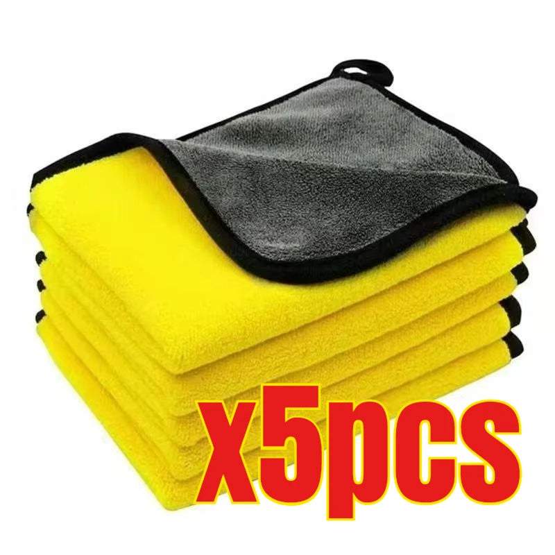 Toallas de Microfibra para Auto 30x30cm, Set de 3/5/10 Unidades