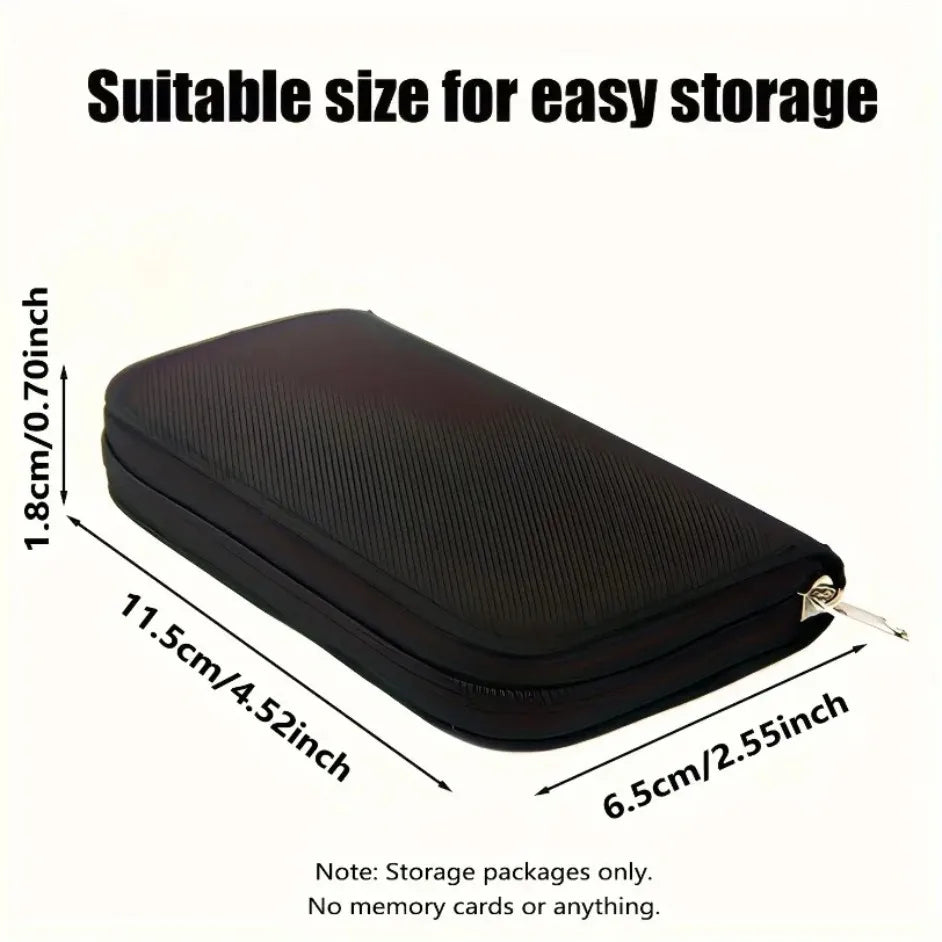 Estuche para Tarjetas de Memoria, Bolsa de Almacenamiento con 22 Ranuras para Tarjetas CF/SD/Micro SD/SDHC/MS/DS, Caja para Accesorios de Juegos