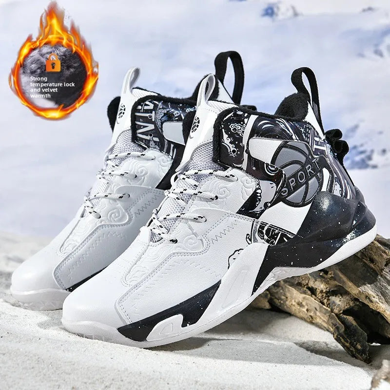 Zapatillas deportivas para hombre con forro grueso y suela de espuma ligera