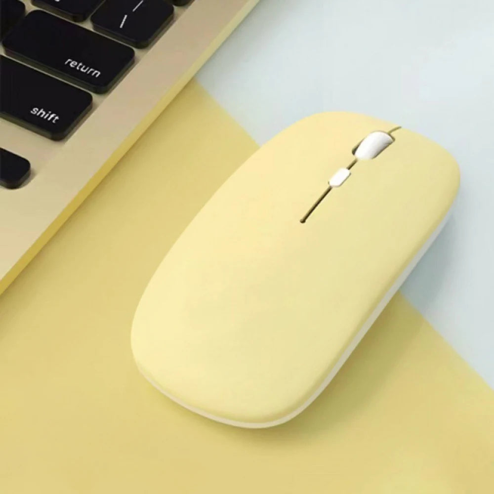 Mouse Bluetooth silencioso Macaron inalámbrico para tablet laptop e iPad