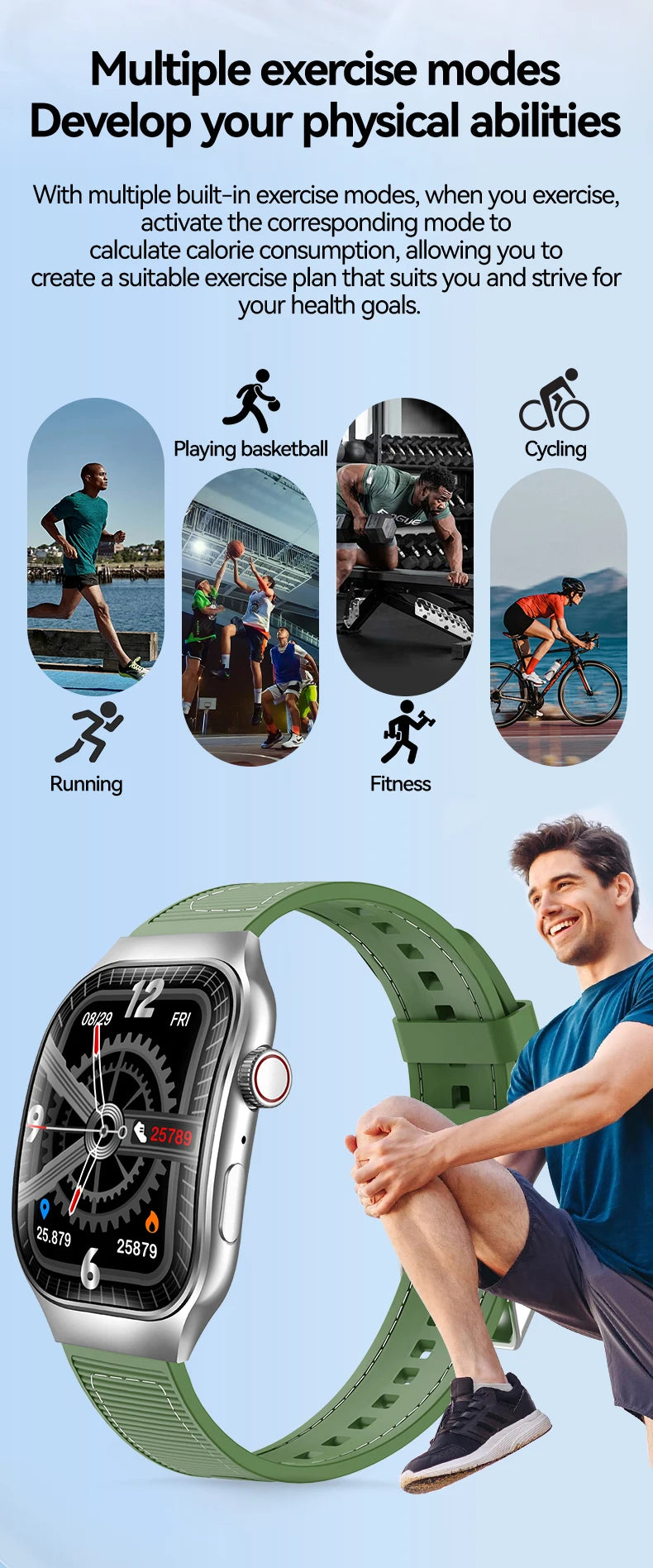 Reloj inteligente LAXASFIT con pantalla curva de 2,01 pulgadas para hombre, Bluetooth 5,3, llamada HD, múltiples modos deportivos, reloj inteligente para mujer, regalos de vacaciones
