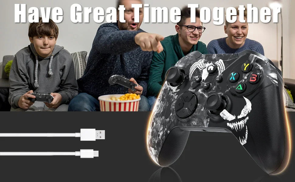 Mando de Juego Inalámbrico para Xbox One Series X/S con Wifi, Sensor Giroscópico de 6 Ejes, Doble Vibración, Joystick con Efecto Hall