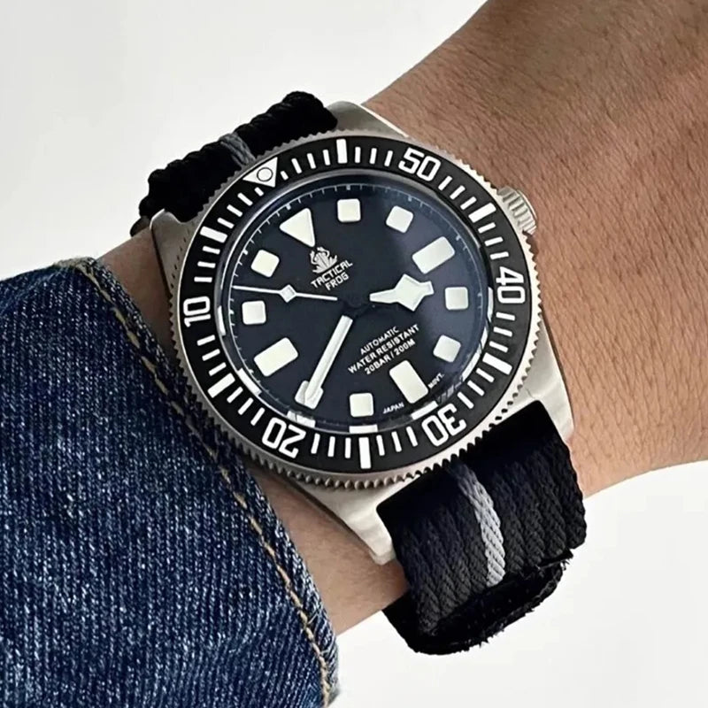 Reloj Mecánico Automático HEIMDALLR Titanio Buceo 200M Zafiro NH35