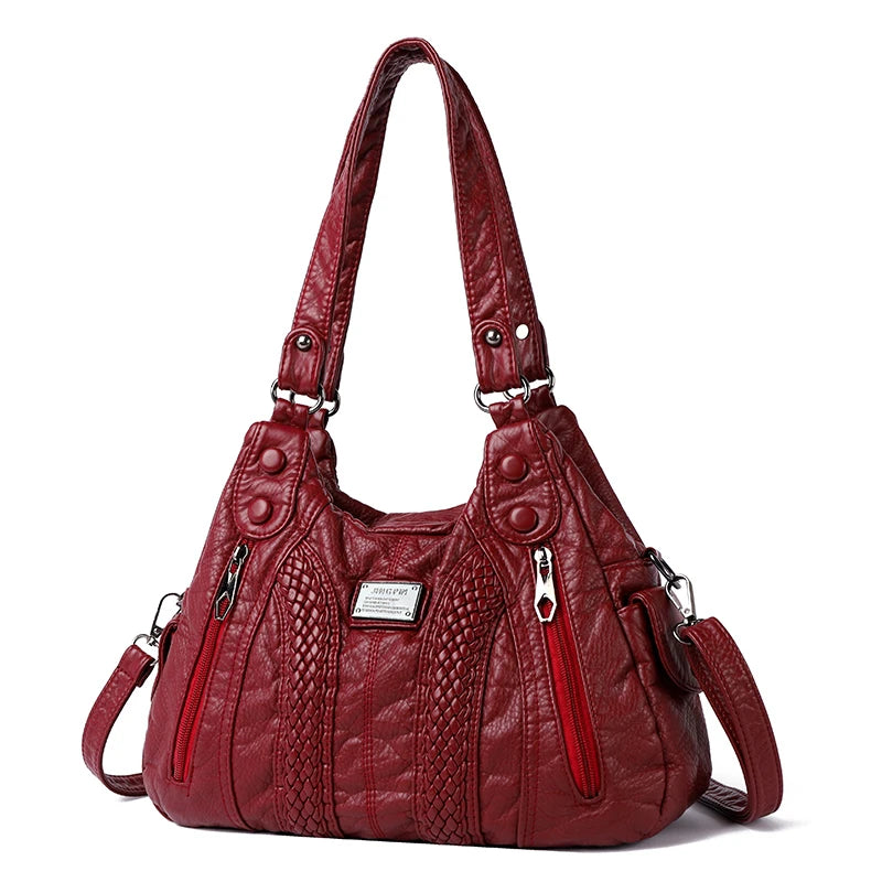 Bolso Cruzado Retro para Mujer de Cuero Sintético