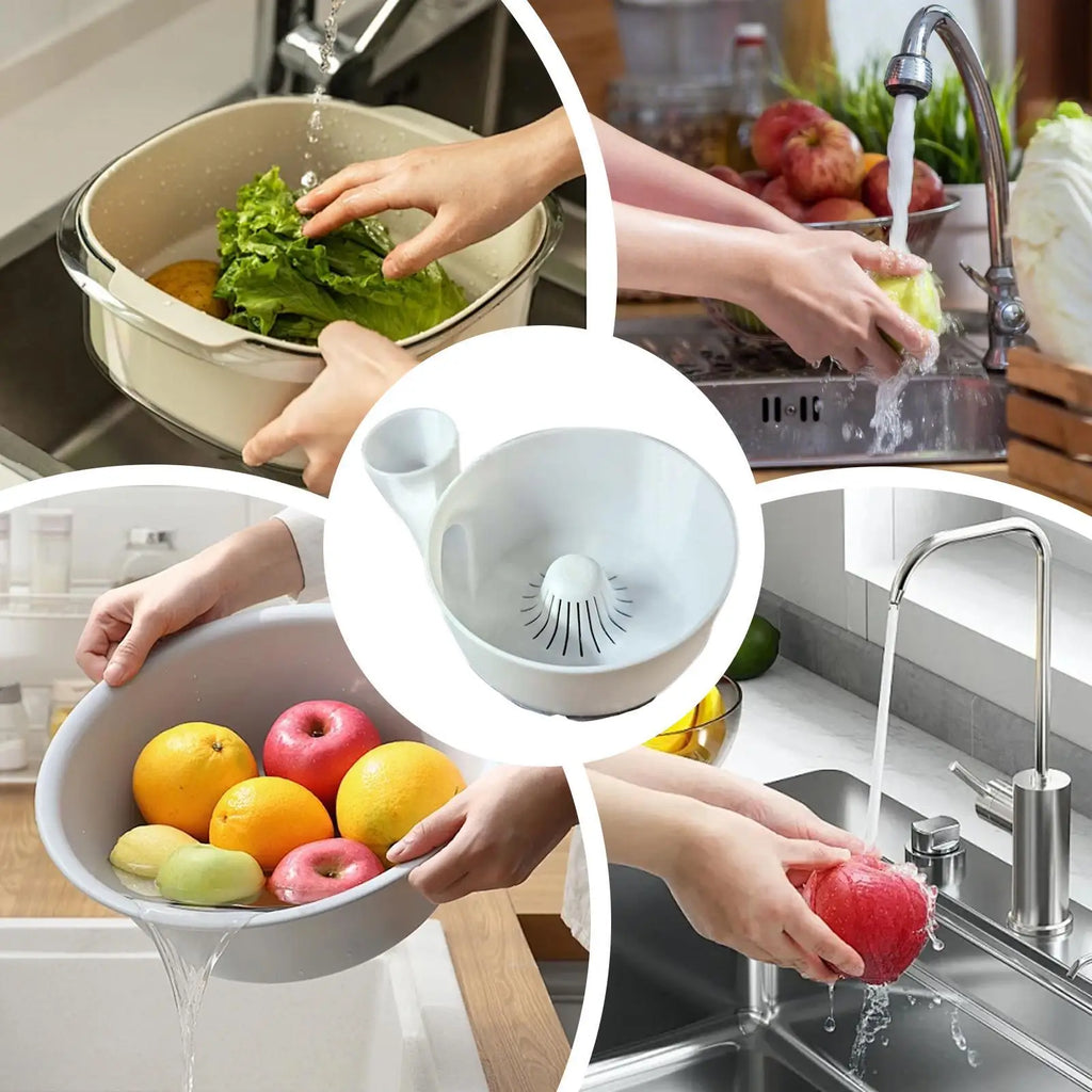 Cuenco portátil para lavar frutas, Spinner multiusos para lavar alimentos, cesta para lavar frutas y verduras, para el hogar, cocina, pícnic al aire libre