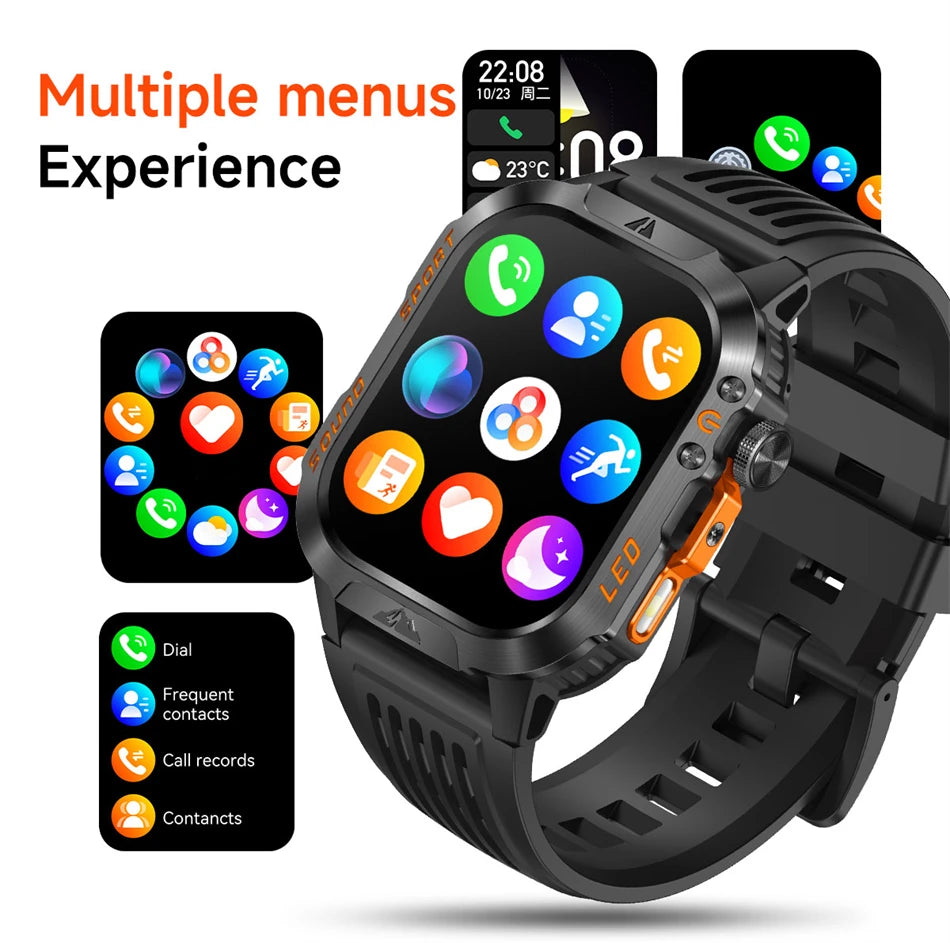 Reloj Inteligente Militar con Batería de 1200mAh