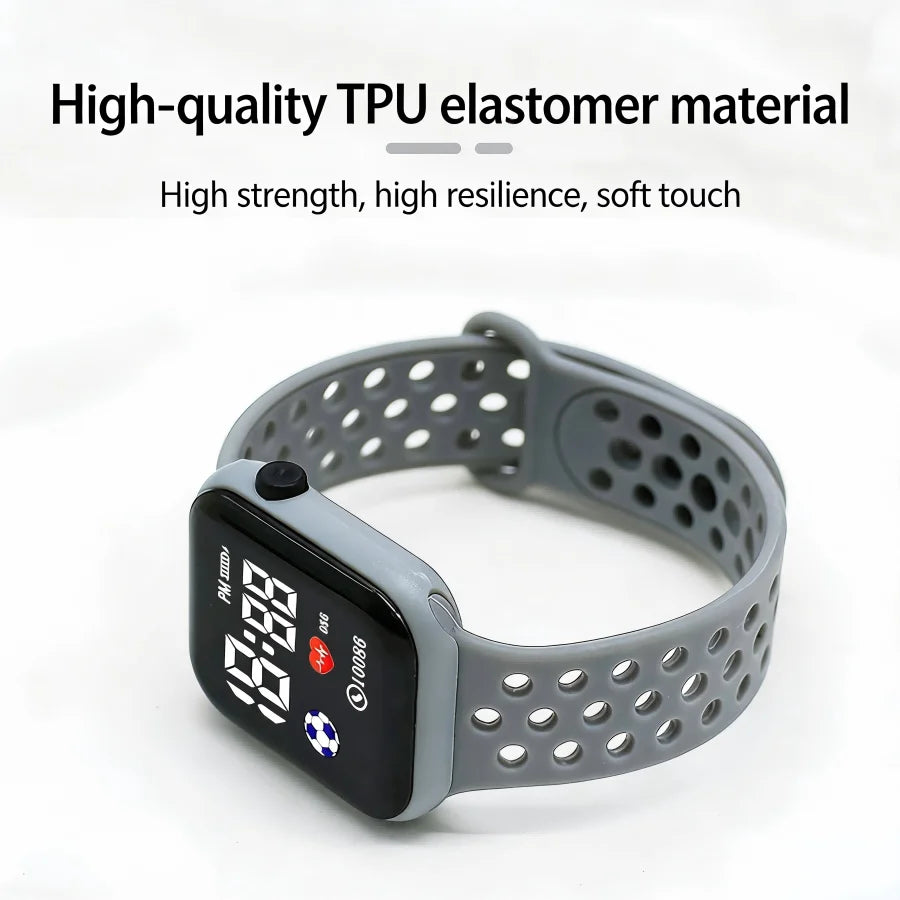 Reloj Digital Deportivo para Niños LED Silicona