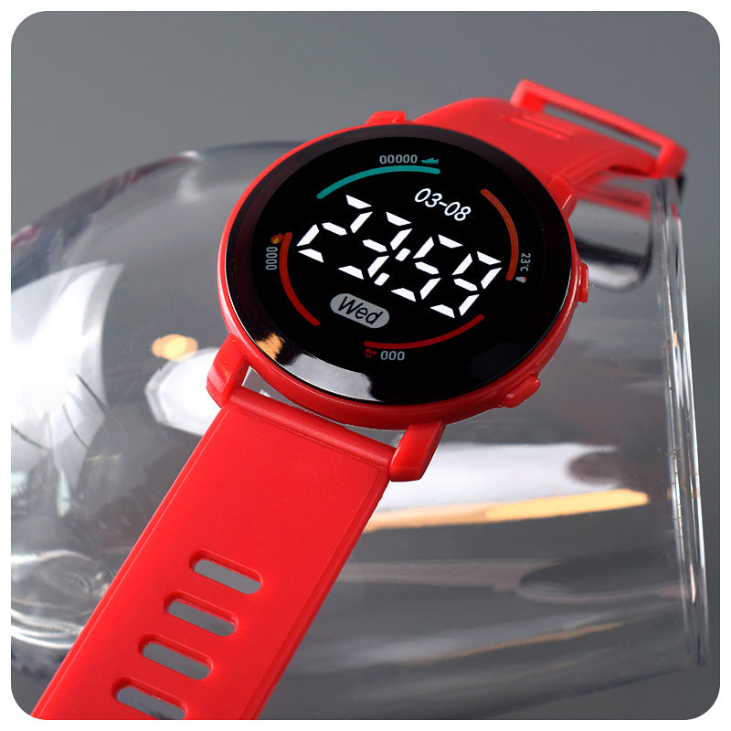 Reloj Digital YIKAZE para niños y niñas, relojes deportivos luminosos de dibujos animados para niños, reloj de pulsera electrónico para niños de 5 a 10 años