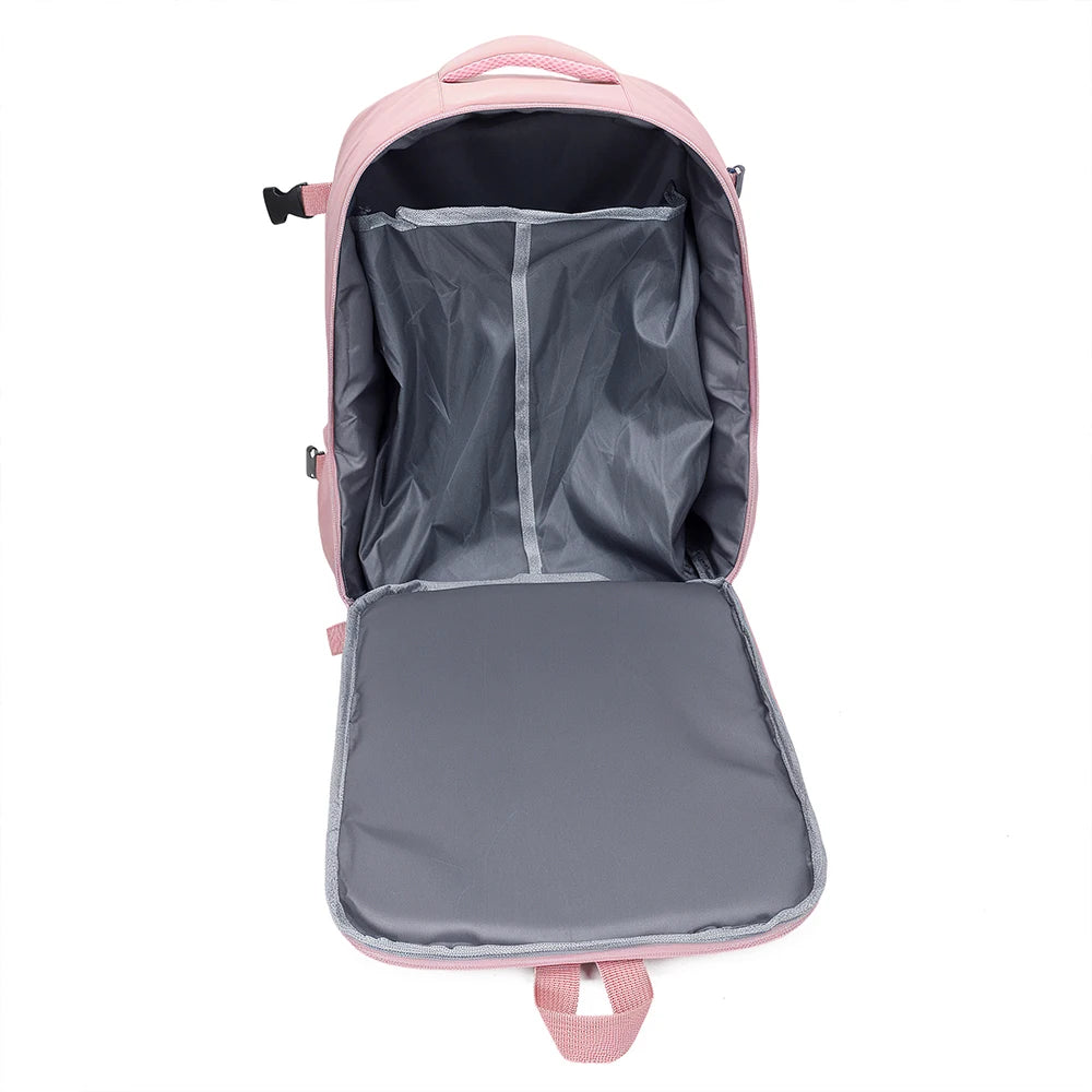 180 °     Mochila de Cabina Abierta, Bolsa de Nailon Aprobada por Aerolíneas con Compartimento para Zapatos para Viajes, Negocios y Fines de Semana