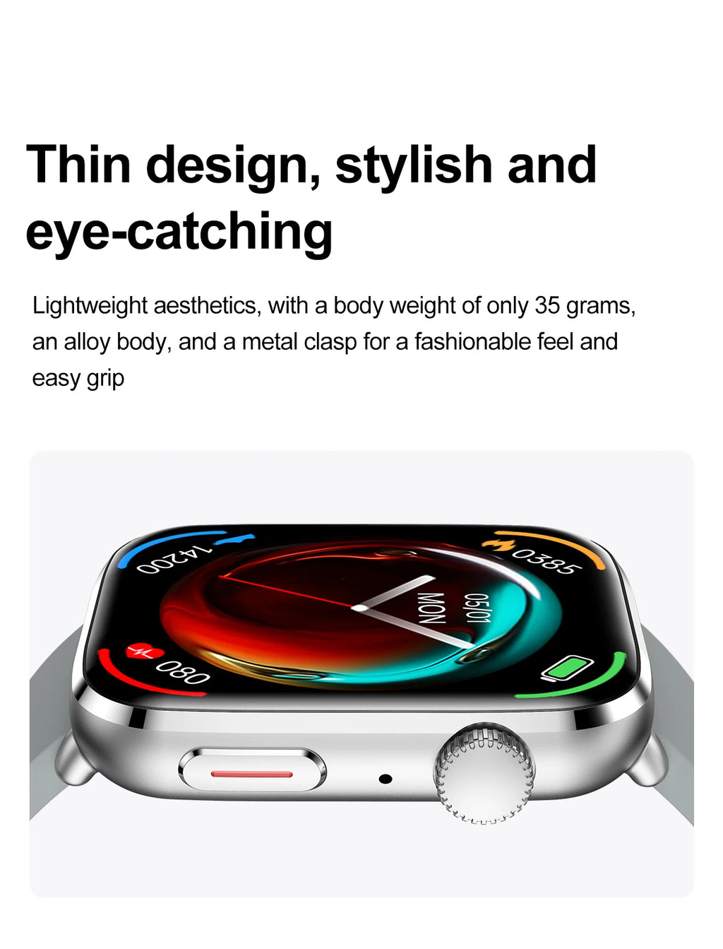 Reloj Inteligente NFC Salud Femenina AMOLED