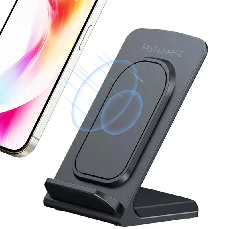 Base de Carga Inalámbrica para Escritorio, Soporte para Teléfono, Compatible con iPhone 17~12, Samsung S25 S24, Xiaomi, Estación de Carga Rápida para Smartphone