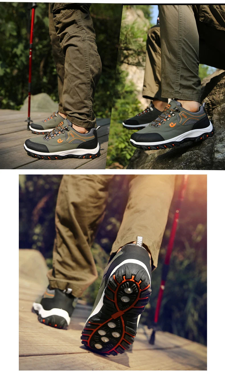 Zapatos informales de cuero para hombre, zapatillas deportivas para correr, Tenis ligeros para caminar, Otoño e Invierno