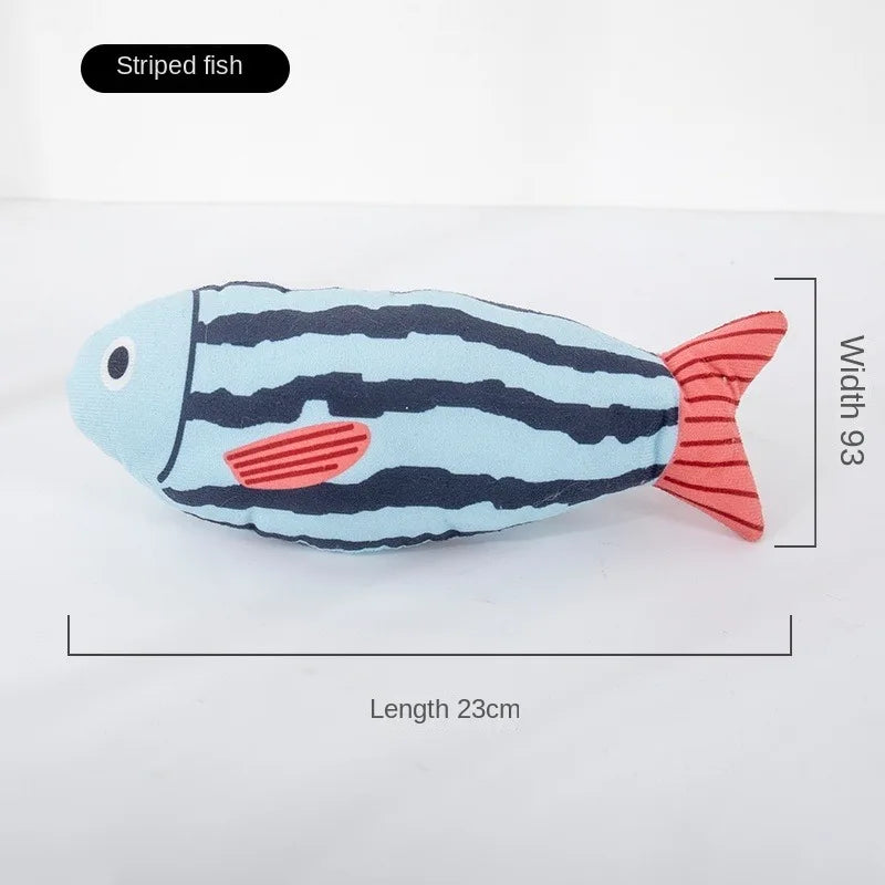 1 pieza de juguete creativo para gatos con forma de pez, resistente a mordeduras, hierba gatera, juguetes para masticar para mascotas, suministros de interacción para mascotas, favores para gatos