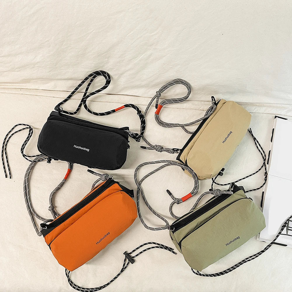 Diseño de bolso de hombro pequeño para deportes portátiles al aire libre, bolso para taza de agua, bolso cruzado, bolso funcional para botella de agua de un solo hombro