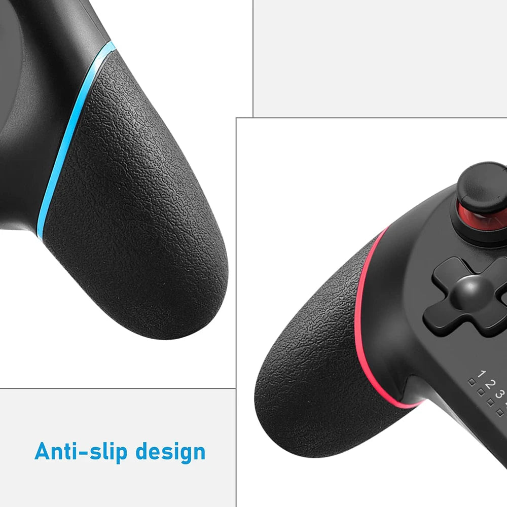 Mando inalámbrico compatible con Bluetooth para Nintendo Switch 1/2/Lite/Oled, controlador para Android/PC, Joystick con 6 ejes