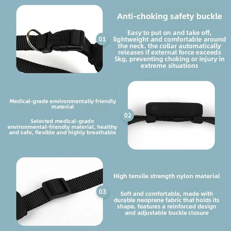 Rastreador GPS Bluetooth para Mascotas, Mini Rastreador para Perros, Alerta de Movimiento, Collares Antipérdida para Gatos y Cachorros, Localizador Global Remoto