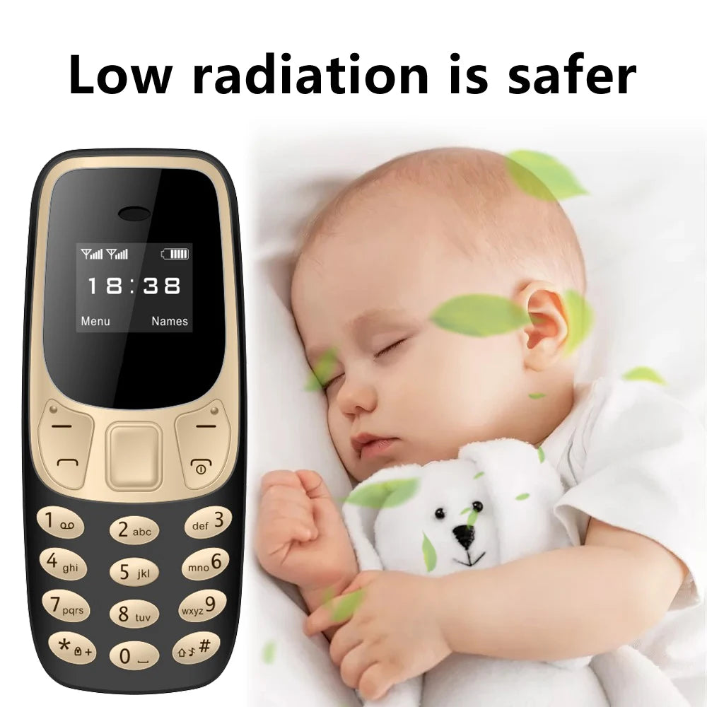 Mini teléfono móvil BM10, 2 tarjetas SIM, auricular Bluetooth, cambiador de voz, grabación de voz de baja radiación, teléfono móvil pequeño multilingüe