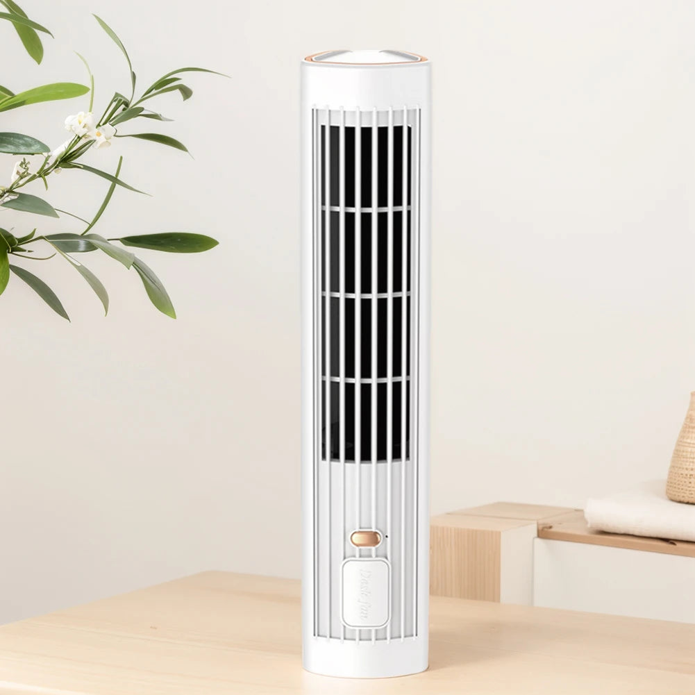 Ventilador de Torre Sin Aspas Recargable USB con Batería