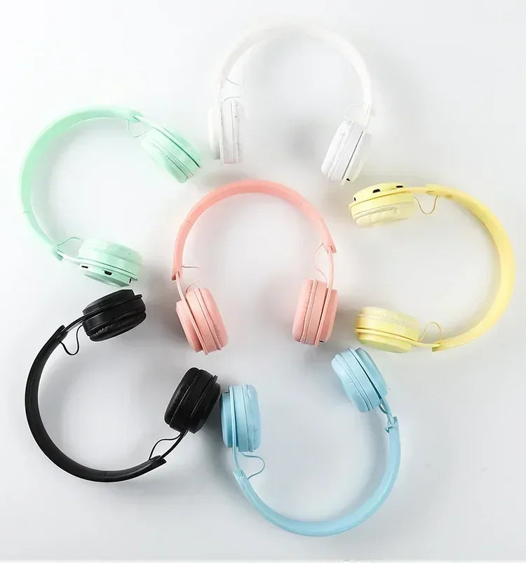 Macarone auriculares inalámbricos Bluetooth con micrófono aislamiento acústico auriculares para juegos auriculares de graves Hifi Blutooth5.3 Hedset