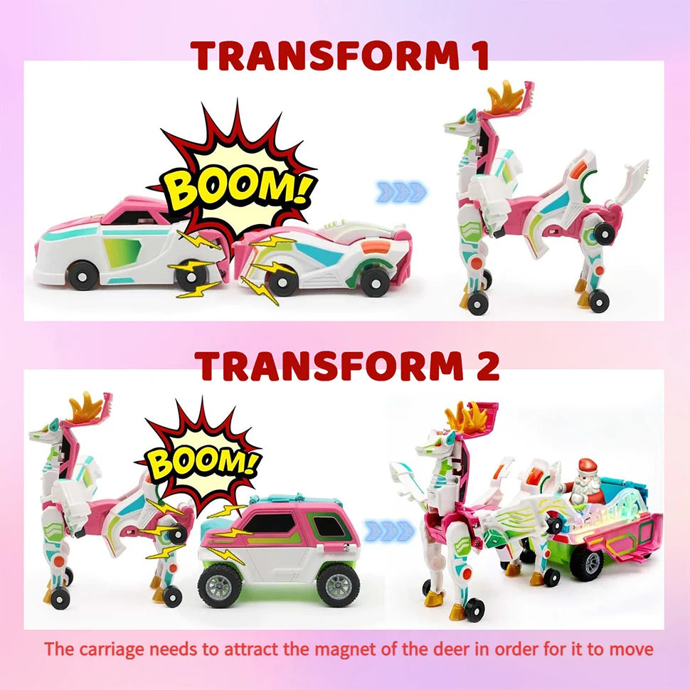 Auto Magnético Transformable 3 en 1 para Niños Juguete DIY
