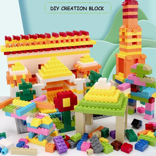 120/240 Uds. Juego de bloques de construcción a granel ciudad ladrillos clásicos montaje colorido DIY juguete creativo juguete educativo interactivo para niños