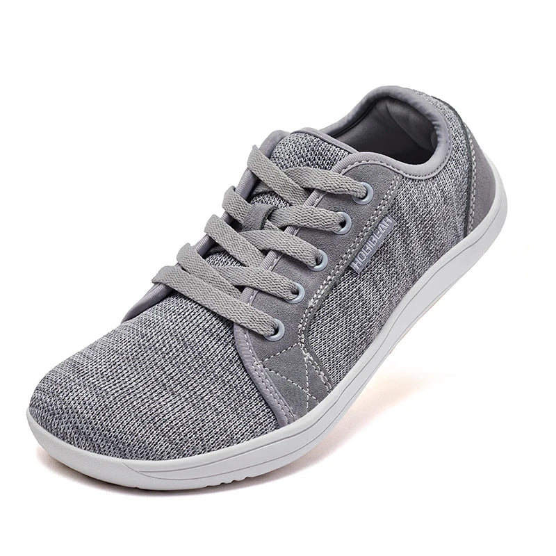 Zapatillas Descalzas HOBIBEAR con Cordones Punta Ancha Caída Cero