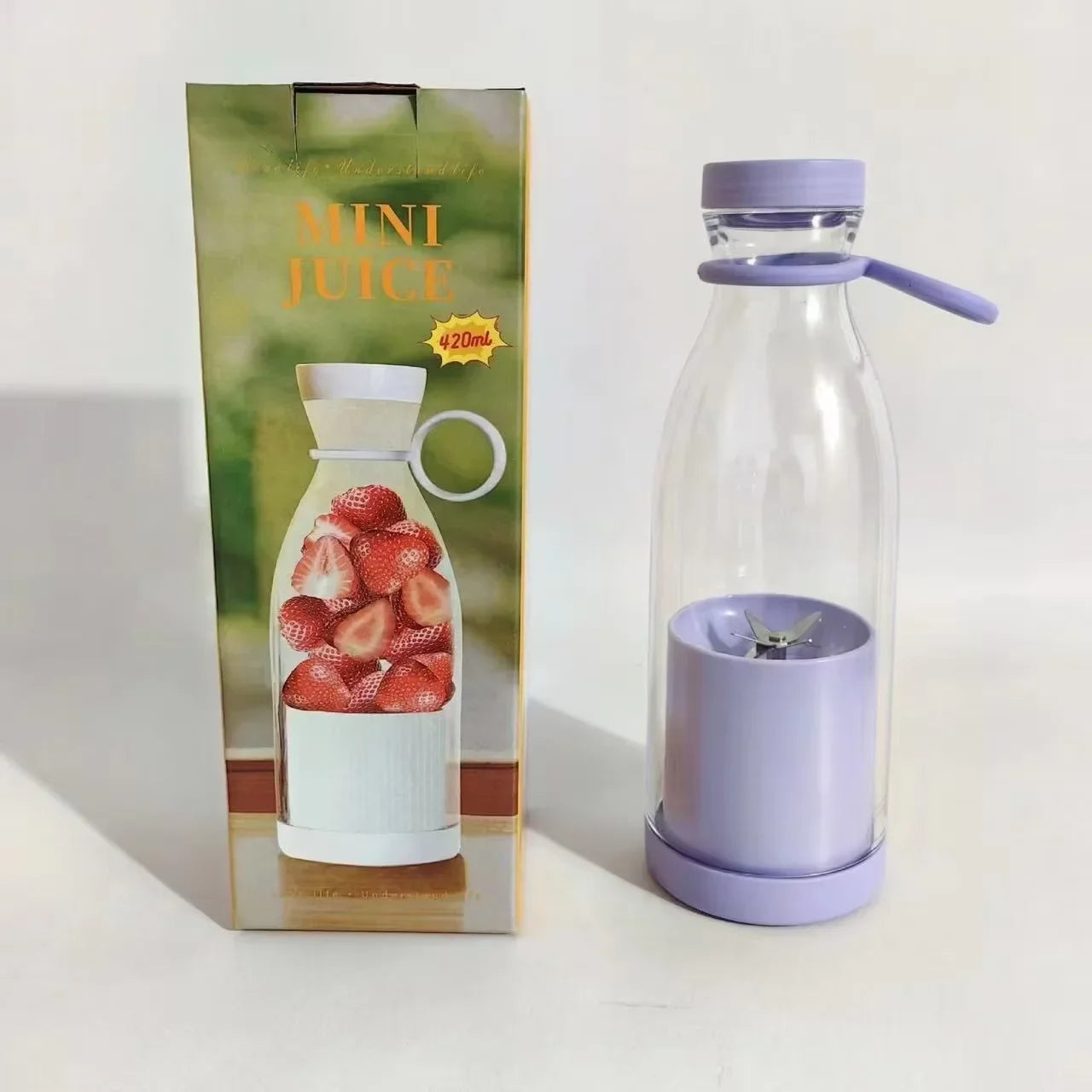 Licuadora Portátil 420ml con 6 Cuchillas para Batidos