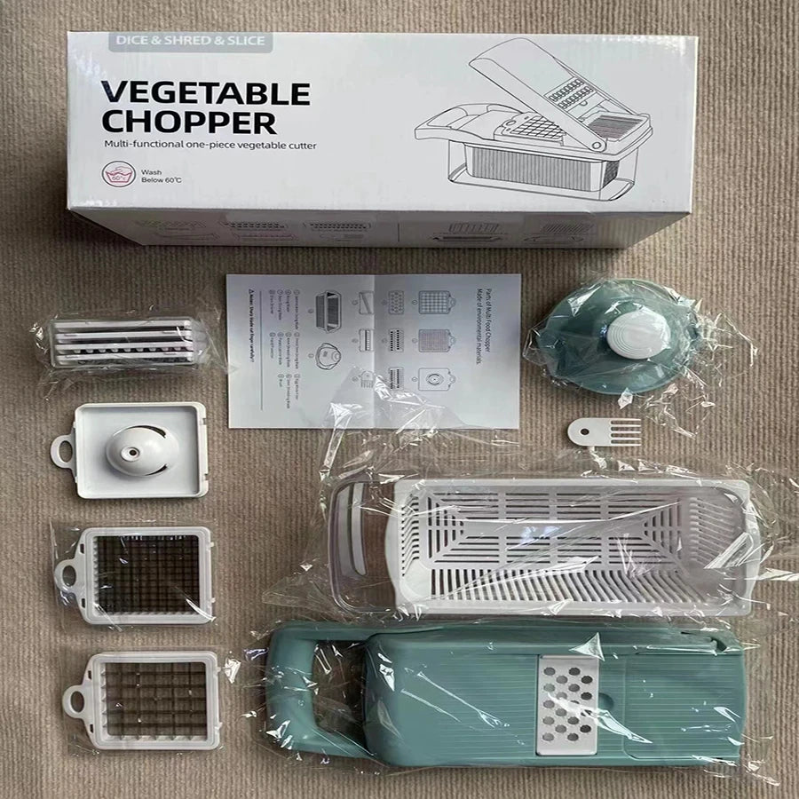 Picadora de Verduras Multifuncional 15 Piezas